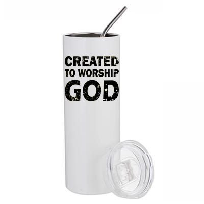 Created To Worship God Stainless Steel Tumbler