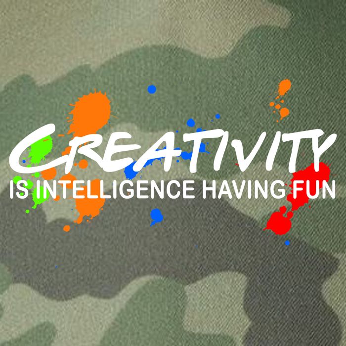 Creativity Is Intelligence Having Fun Legacy Tie Dye Trucker Hat
