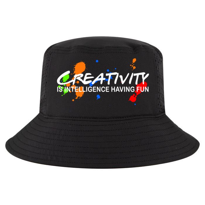 Creativity Is Intelligence Having Fun Cool Comfort Performance Bucket Hat