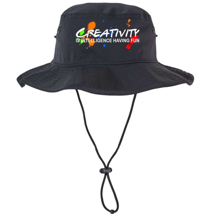 Creativity Is Intelligence Having Fun Bucket Hat