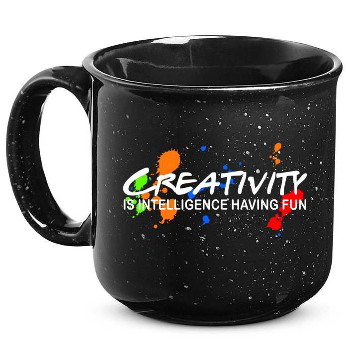 Creativity Is Intelligence Having Fun 15oz Campfire Ceramic Mug