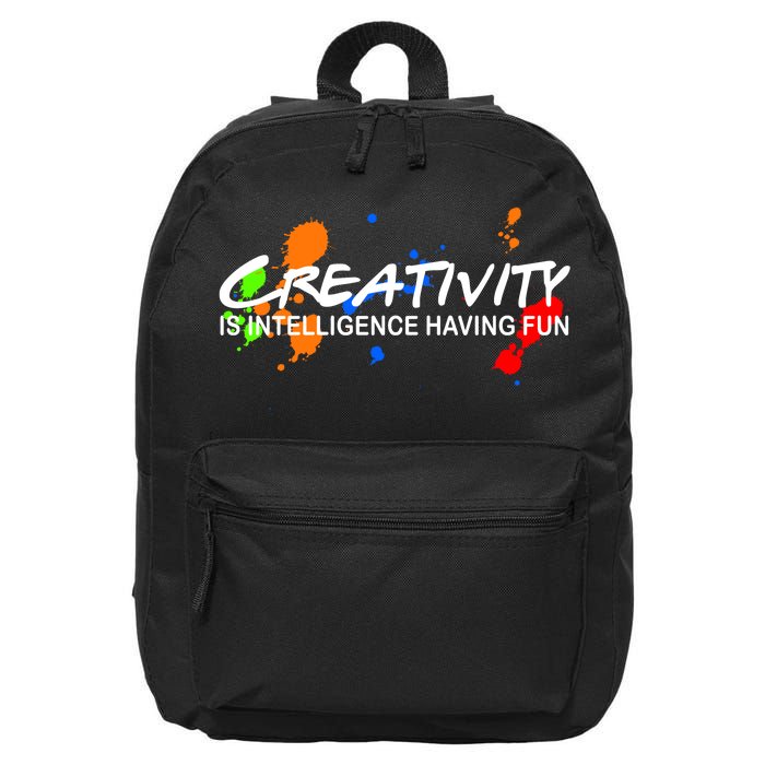 Creativity Is Intelligence Having Fun 16 in Basic Backpack