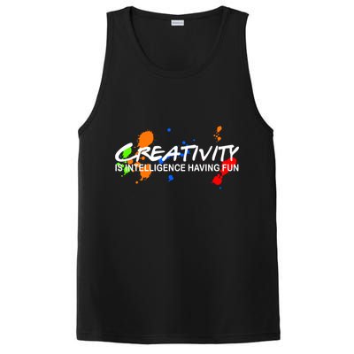 Creativity Is Intelligence Having Fun PosiCharge Competitor Tank