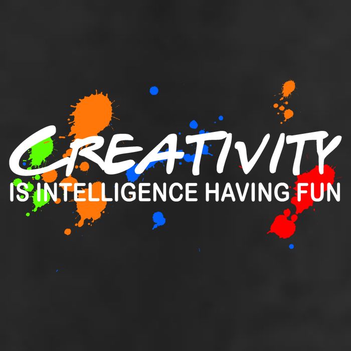 Creativity Is Intelligence Having Fun Golf Towel
