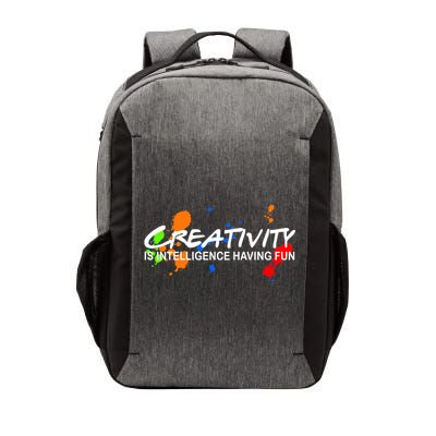 Creativity Is Intelligence Having Fun Vector Backpack