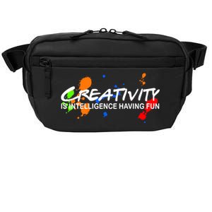 Creativity Is Intelligence Having Fun Crossbody Pack