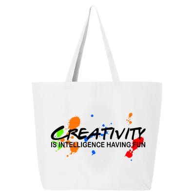 Creativity Is Intelligence Having Fun 25L Jumbo Tote