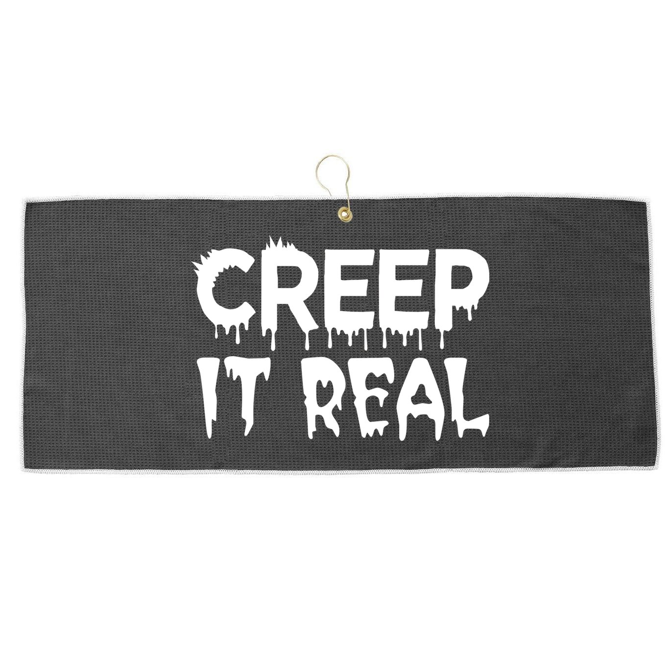Creep It Real Large Microfiber Waffle Golf Towel