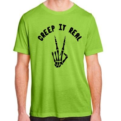 Creep It Real Skeleton Hand Funny Halloween  Adult ChromaSoft Performance T-Shirt