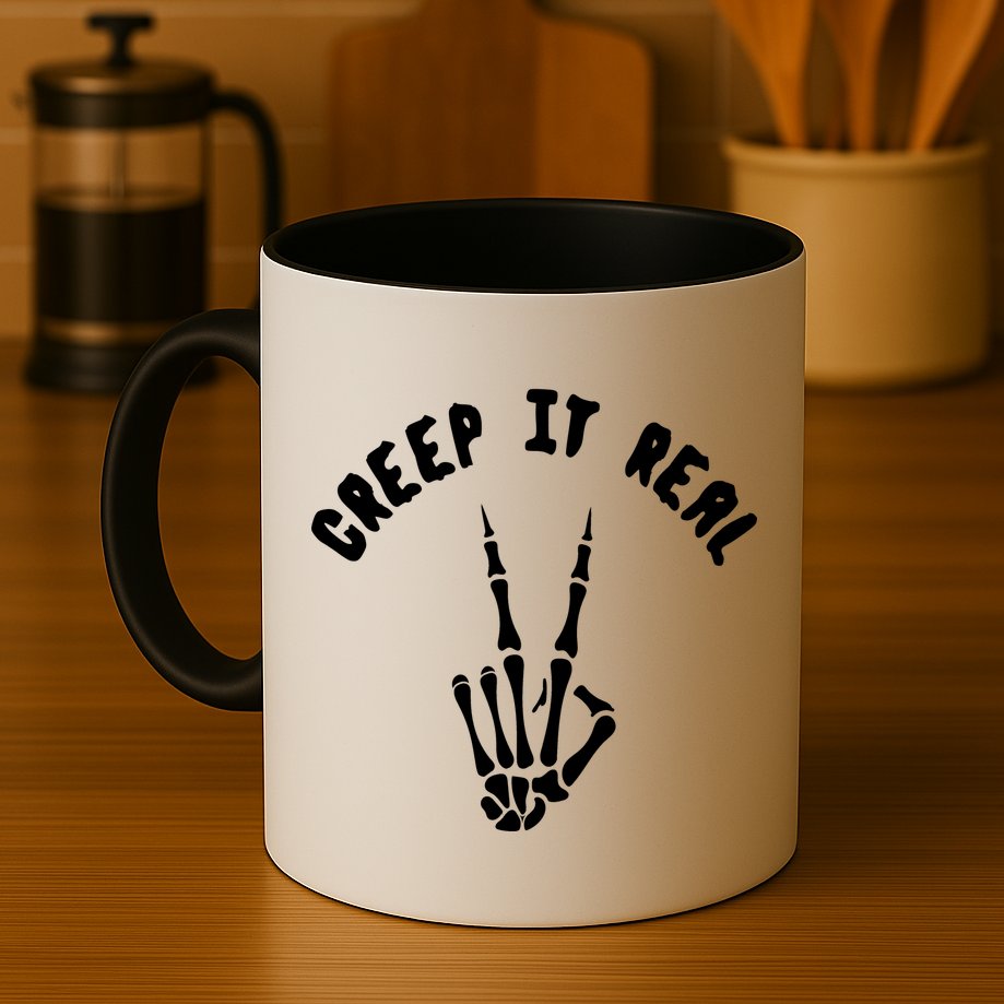 Creep It Real Skeleton Hand Funny Halloween  Mug