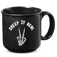 Creep It Real Skeleton Hand Funny Halloween  15oz Campfire Ceramic Mug