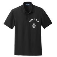 Creep It Real Skeleton Hand Funny Halloween  Dry Zone Grid Polo