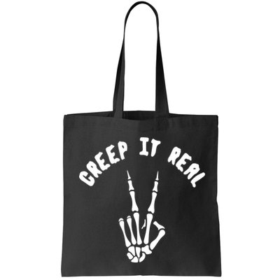 Creep It Real Skeleton Hand Funny Halloween  Bag