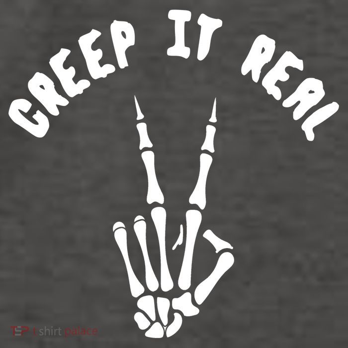 Creep It Real Skeleton Hand Funny Halloween  Vector Backpack