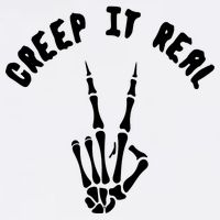 Creep It Real Skeleton Hand Funny Halloween  Garment-Dyed Sweatshirt