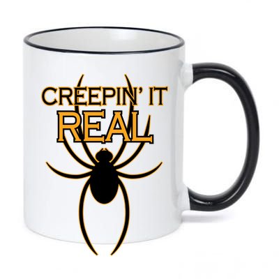 Creepin It Real Spider 11oz Black Color Changing Mug