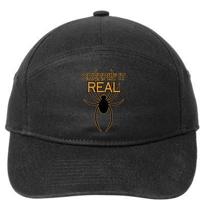 Creepin It Real Spider 7-Panel Snapback Hat