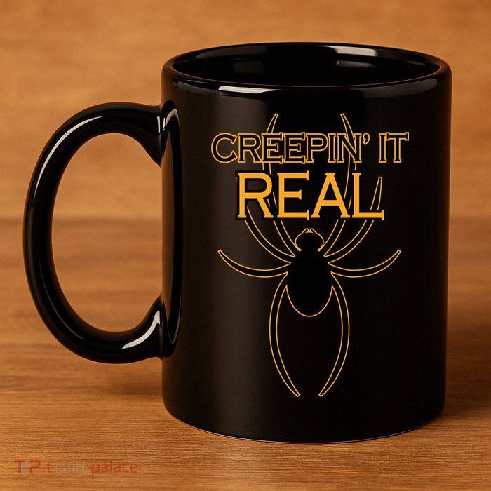 Creepin It Real Spider 11oz C Handle Ceramic Mug
