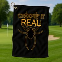 Creepin It Real Spider Golf Towel