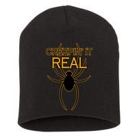 Creepin It Real Spider Short Acrylic Beanie