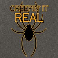 Creepin It Real Spider Cotton Canvas Backpack