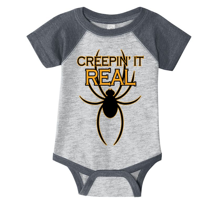 Creepin It Real Spider Infant Baby Jersey Bodysuit