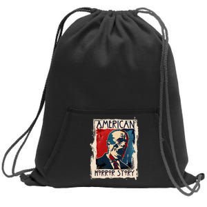 Creepy American Horror Story Zombie President Biden Sweatshirt Cinch Pack Bag