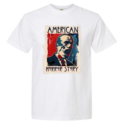 Creepy American Horror Story Zombie President Biden Garment-Dyed Heavyweight T-Shirt