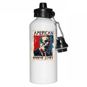 Creepy American Horror Story Zombie President Biden Aluminum Water Bottle