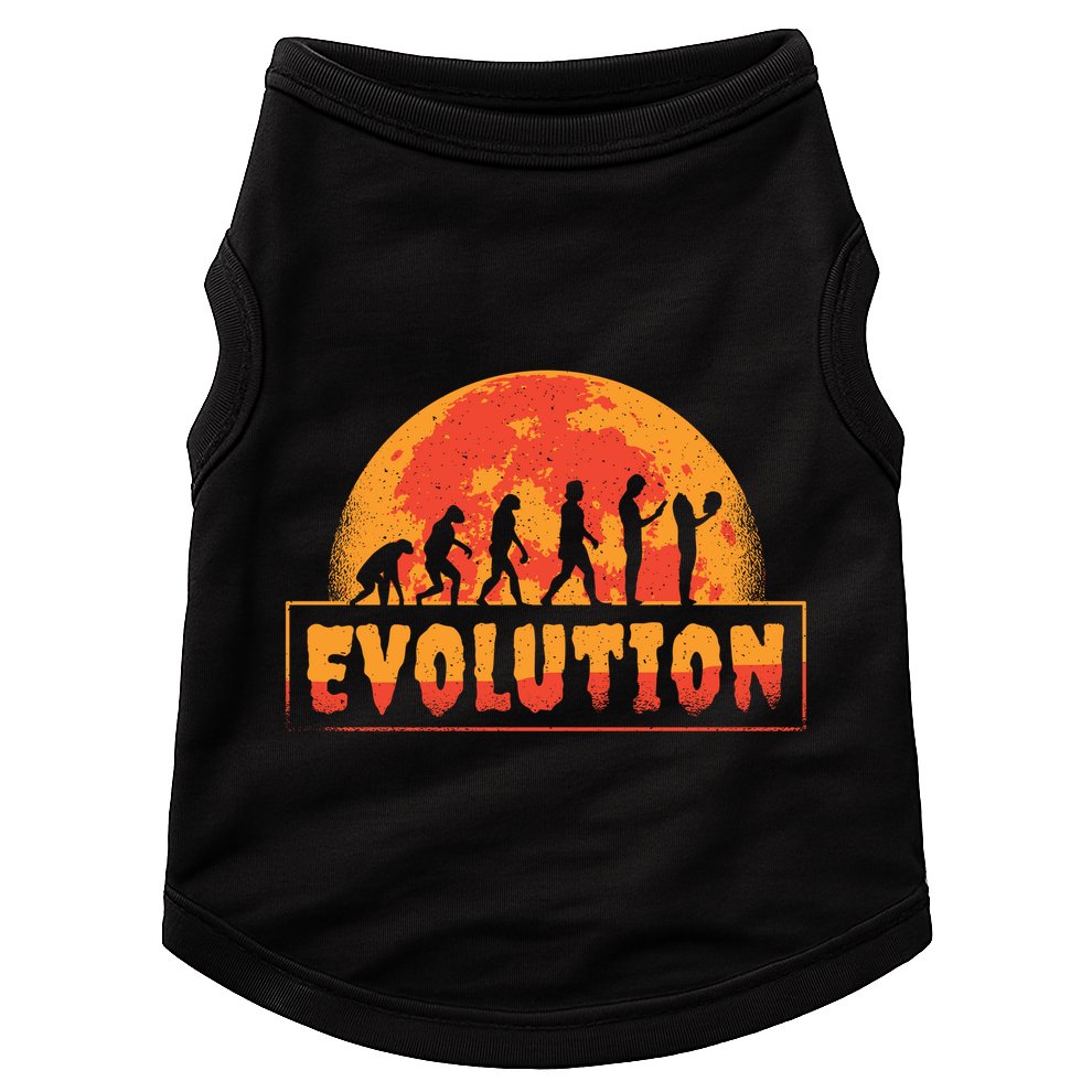 Creepy Evolution Halloween Doggie Tank