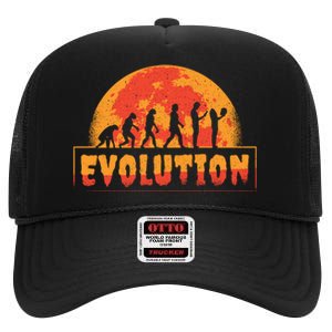 Creepy Evolution Halloween High Crown Mesh Back Trucker Hat