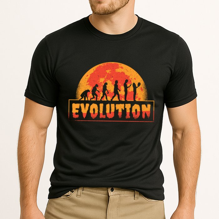 Creepy Evolution Halloween Cooling Performance Crew T-Shirt