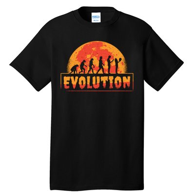 Creepy Evolution Halloween Tall T-Shirt