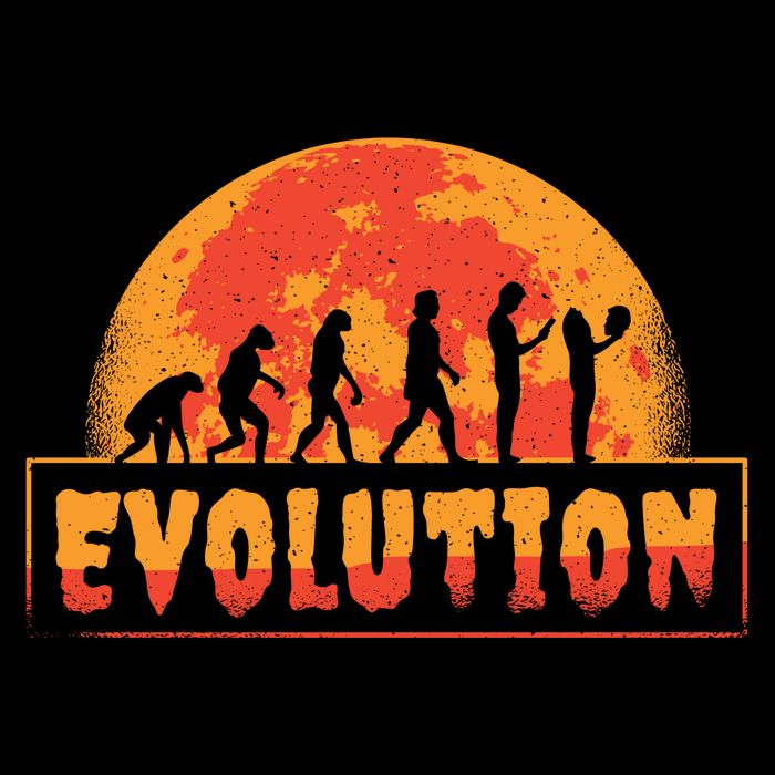 Creepy Evolution Halloween Tall T-Shirt