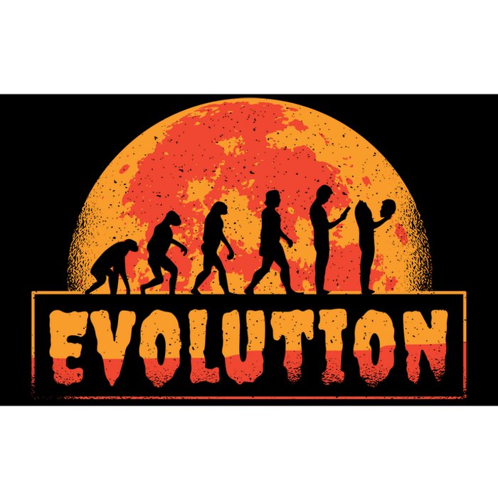 Creepy Evolution Halloween Bumper Sticker