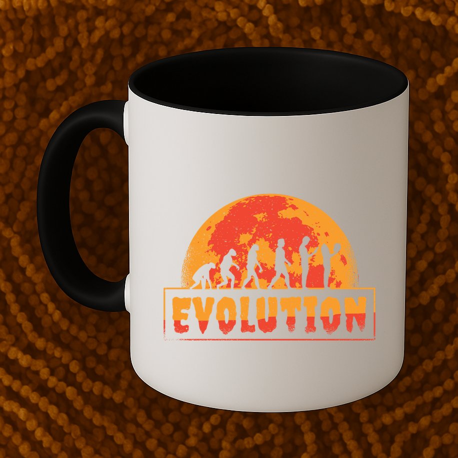 Creepy Evolution Halloween Mug