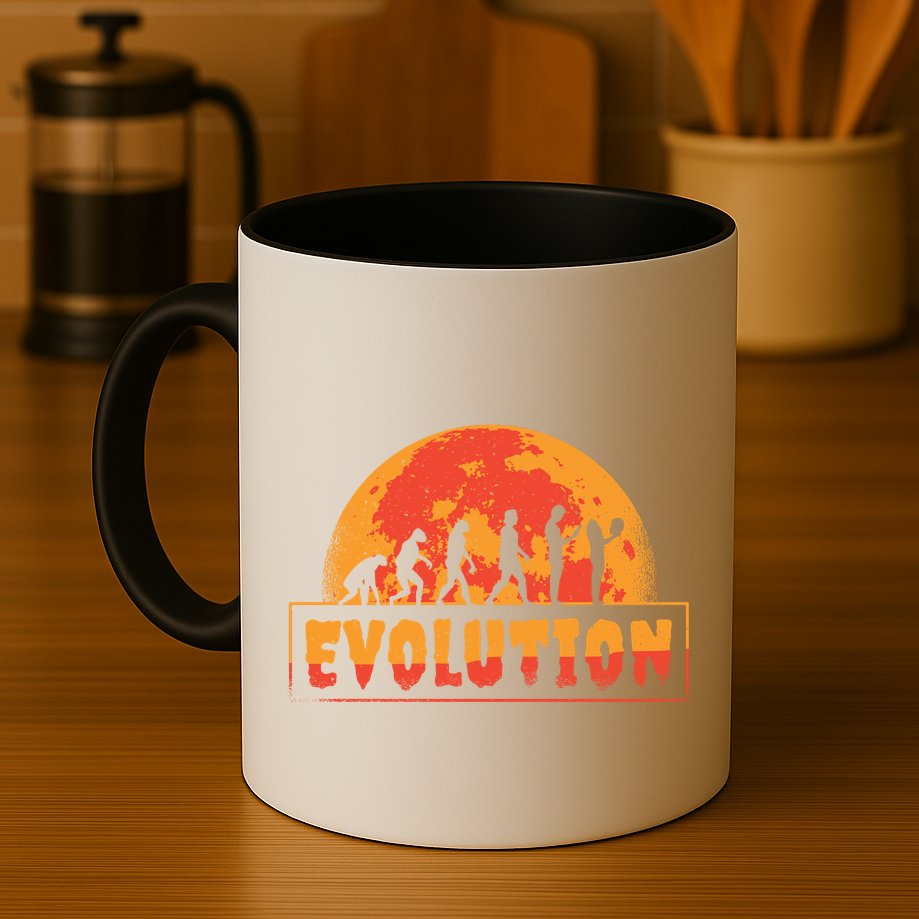 Creepy Evolution Halloween Mug