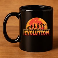 Creepy Evolution Halloween 11oz C Handle Ceramic Mug