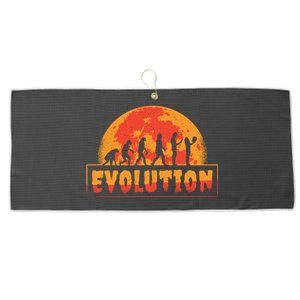 Creepy Evolution Halloween Large Microfiber Waffle Golf Towel