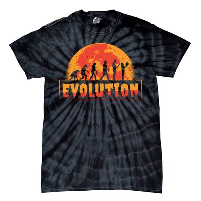 Creepy Evolution Halloween Tie-Dye T-Shirt