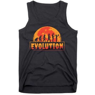 Creepy Evolution Halloween Tank Top