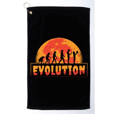 Creepy Evolution Halloween Platinum Collection Golf Towel