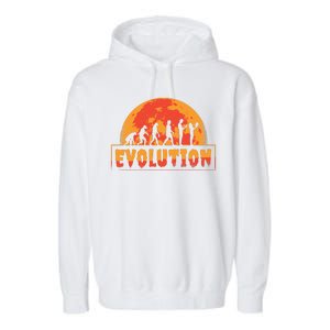 Creepy Evolution Halloween Garment-Dyed Fleece Hoodie