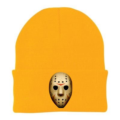 Creepy Goalie Hockey Halloween Mask Knit Cap Winter Beanie