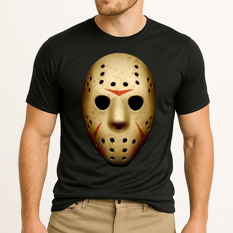 Creepy Goalie Hockey Halloween Mask Cooling Performance Crew T-Shirt