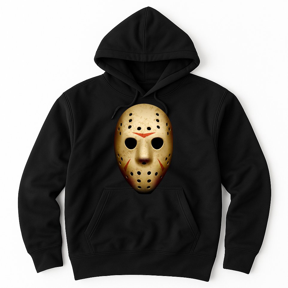 Creepy Goalie Hockey Halloween Mask Hoodie