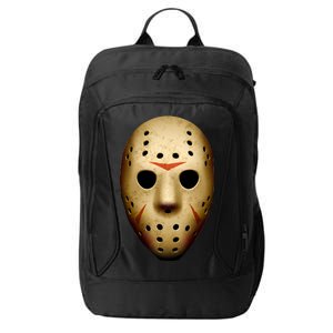 Creepy Goalie Hockey Halloween Mask City Backpack