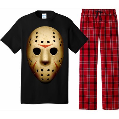 Creepy Goalie Hockey Halloween Mask Pajama Set