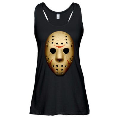 Creepy Goalie Hockey Halloween Mask Ladies Essential Flowy Tank