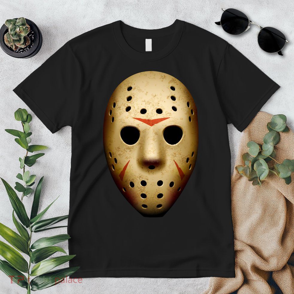 Creepy Goalie Hockey Halloween Mask Premium T-Shirt